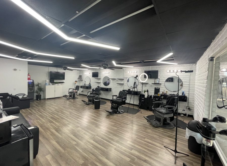 Barbershop interior photo